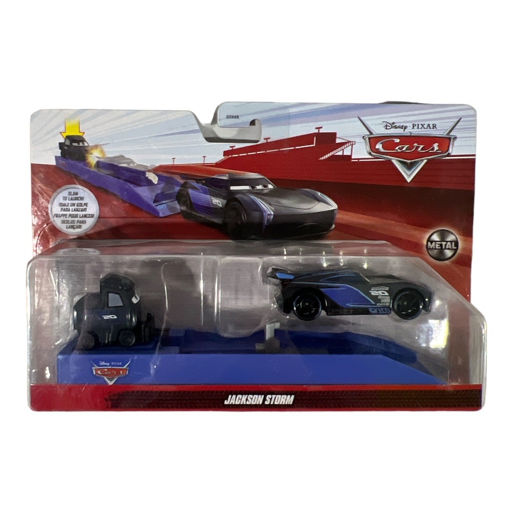 Disney Pixar Cars Jackson Storm Launcher 1:55 Diecast Metal Gray Car GYH49